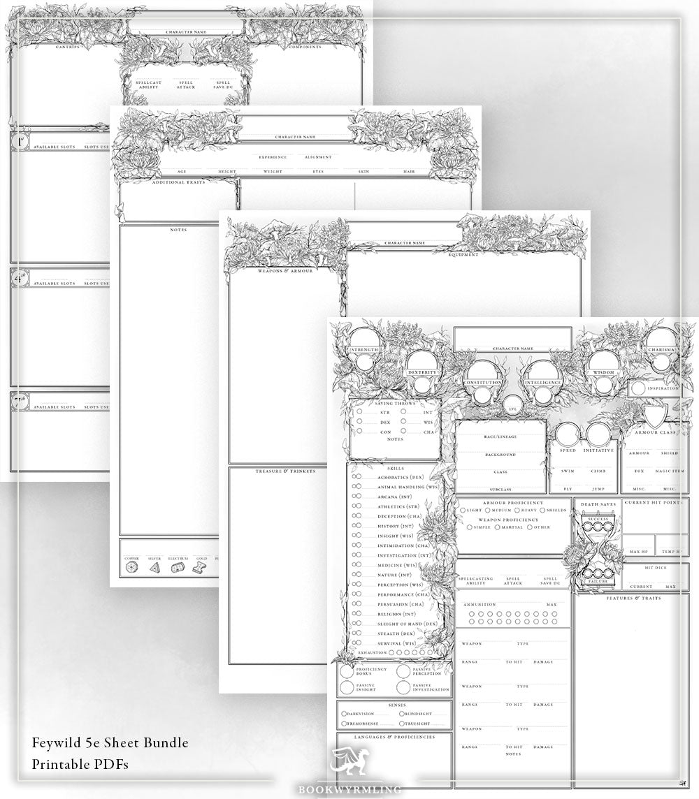Stay Wild Feywilde - 5e Character Sheets