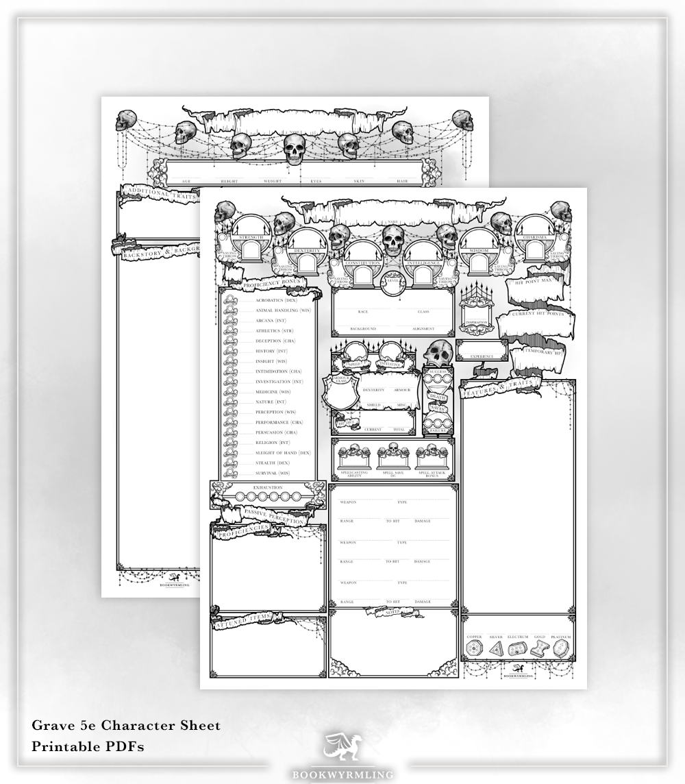 Grave - 5e Character Sheets