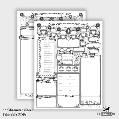 Sun- 5e Character Sheets