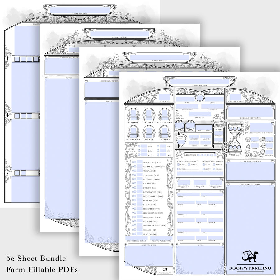 Elven Nouveau - 5e Character Sheets