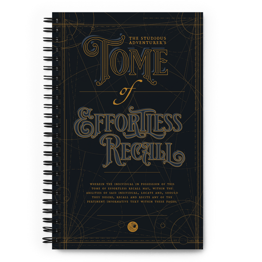 Tome of Effortless Recall - spiral notebook