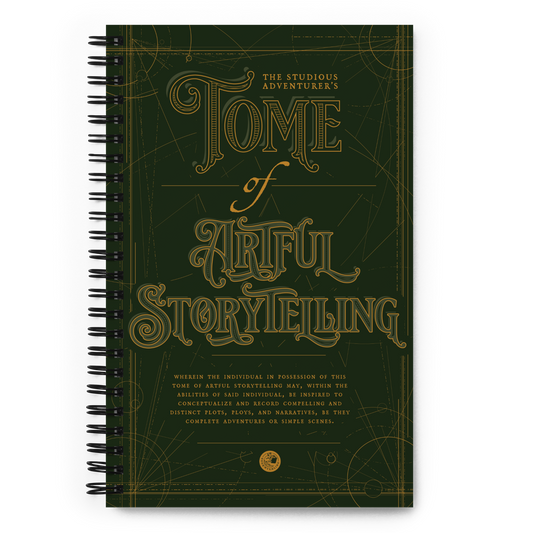 Tome of Artful Storytelling - spiral notebook